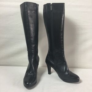 Duo High Heel Boot - Black - UK 41 Wide Calf